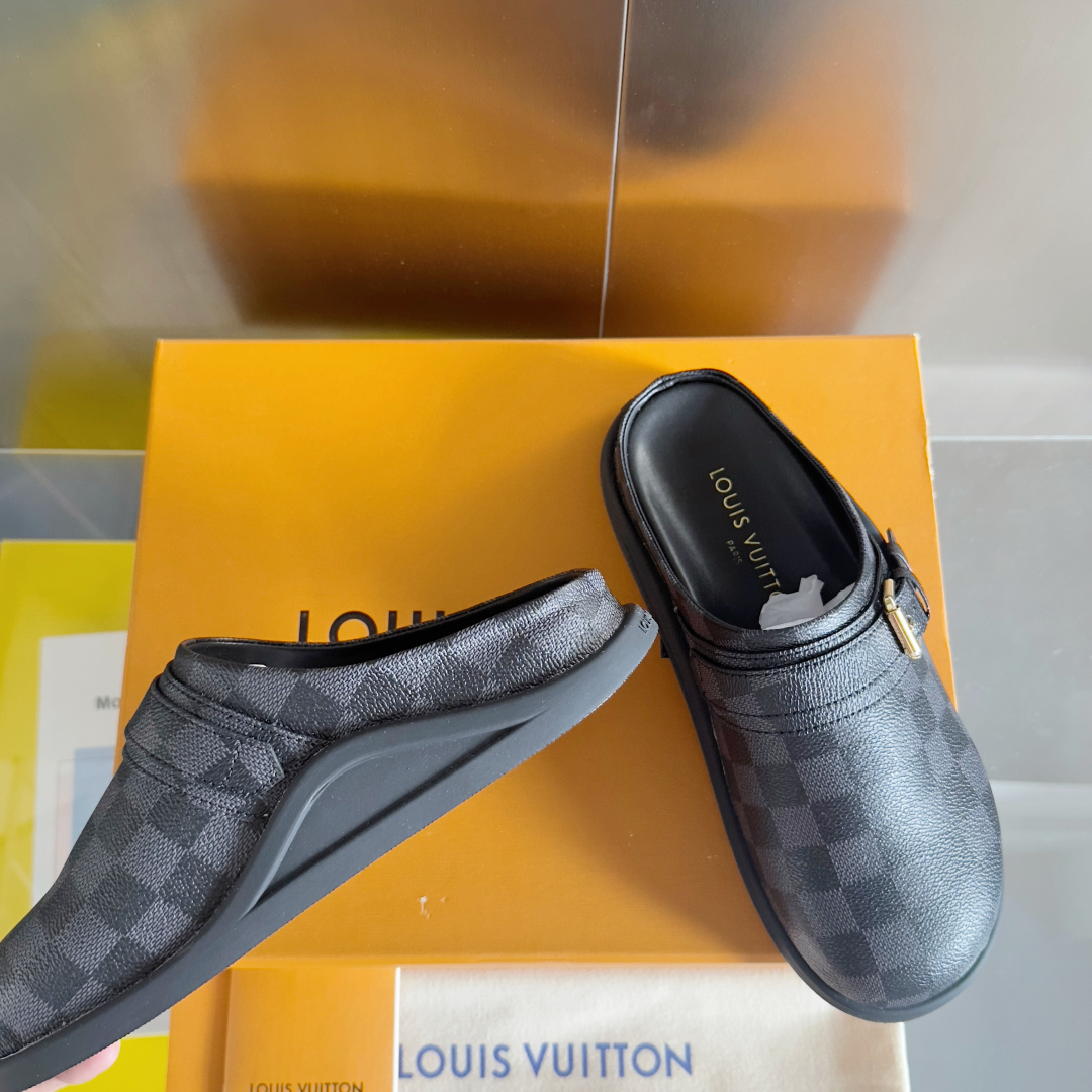 顶级版本：女款
LV 路易威登 L家 驴牌 To-Go Comfort系列 老花 勃肯 包头拖鞋 凉鞋
