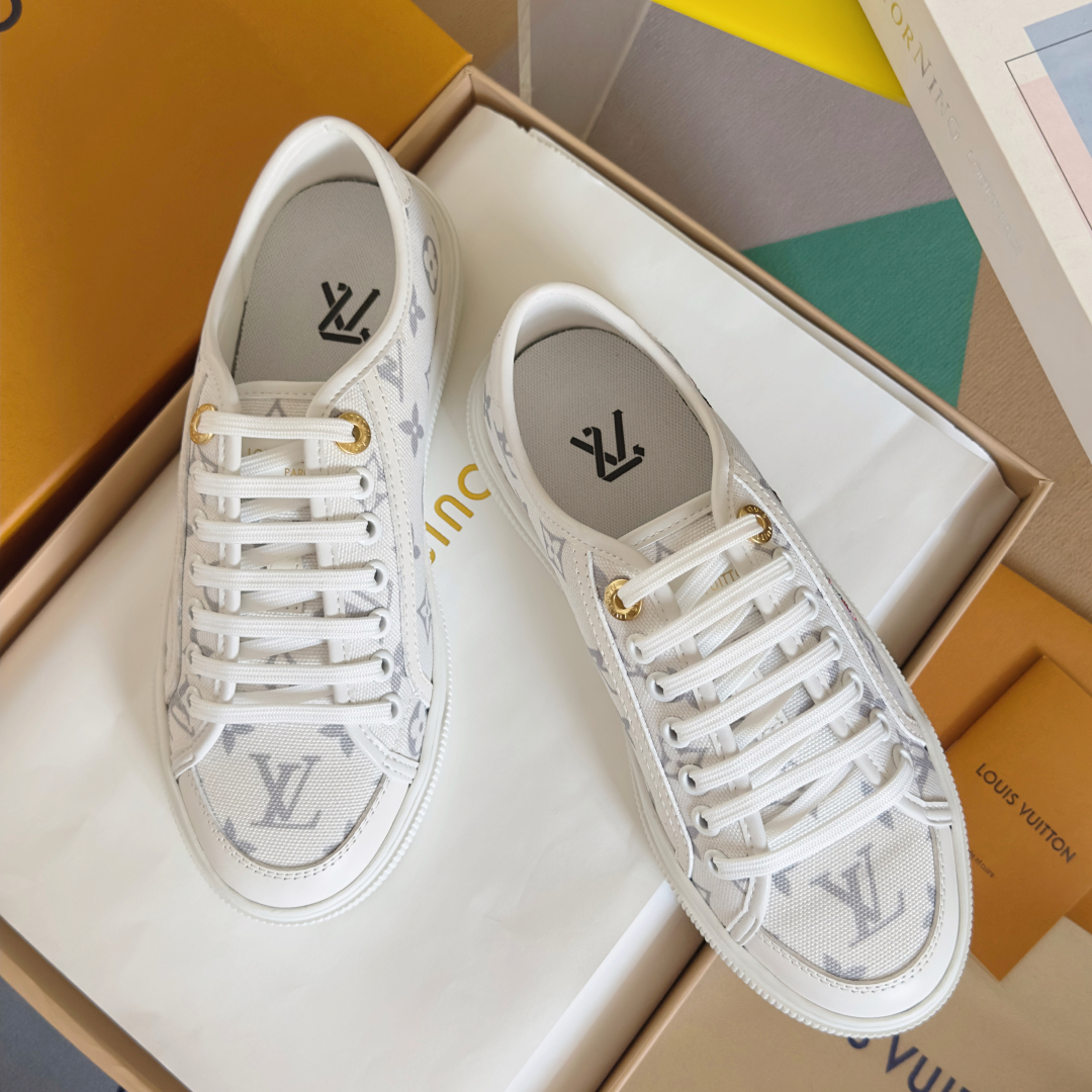 顶级版本：女款（莞货
LV路易威登L家 驴牌最新Lagoon系列 厚底丹宁牛仔布 樱桃 压花 老花 厚底