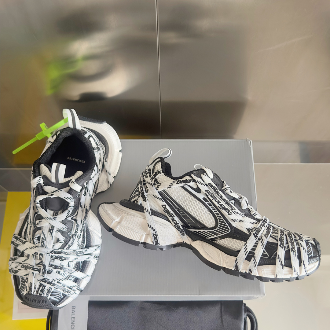 顶级版本:情侣款
Balenciaga巴黎世家 3XL系列Extreme Lace蜘蛛侠 绑带 厚底 休