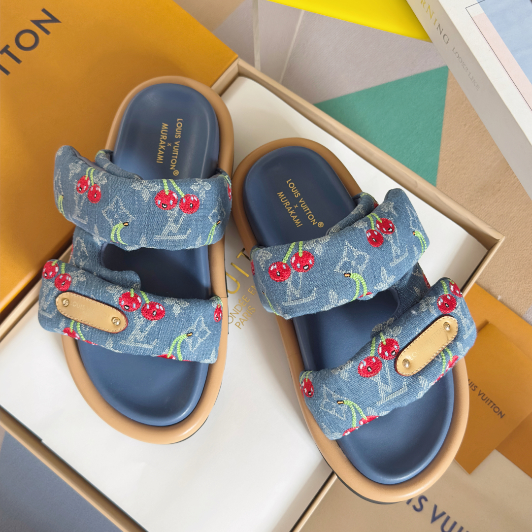 顶级版本LV x TM 路易威登 L家 驴牌Pool Pillow Comfort系列 魔术贴 老花 厚
