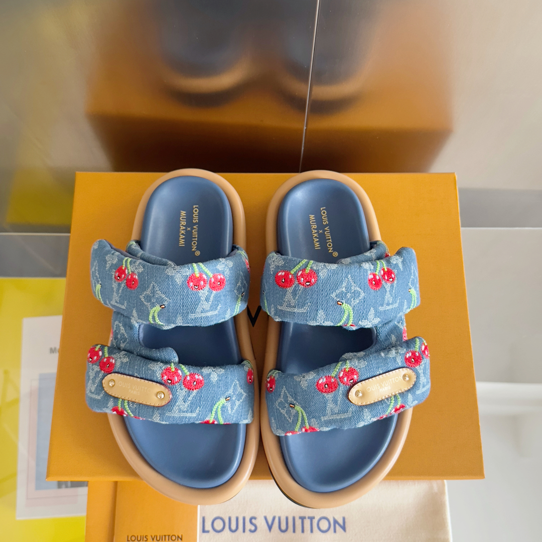 顶级版本LV x TM 路易威登 L家 驴牌Pool Pillow Comfort系列 魔术贴 老花 厚
