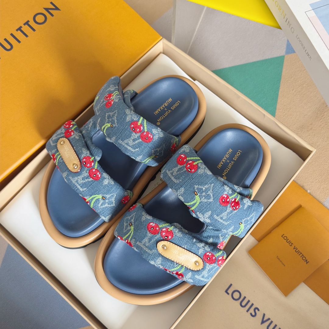 顶级版本LV x TM 路易威登 L家 驴牌Pool Pillow Comfort系列 魔术贴 老花 厚