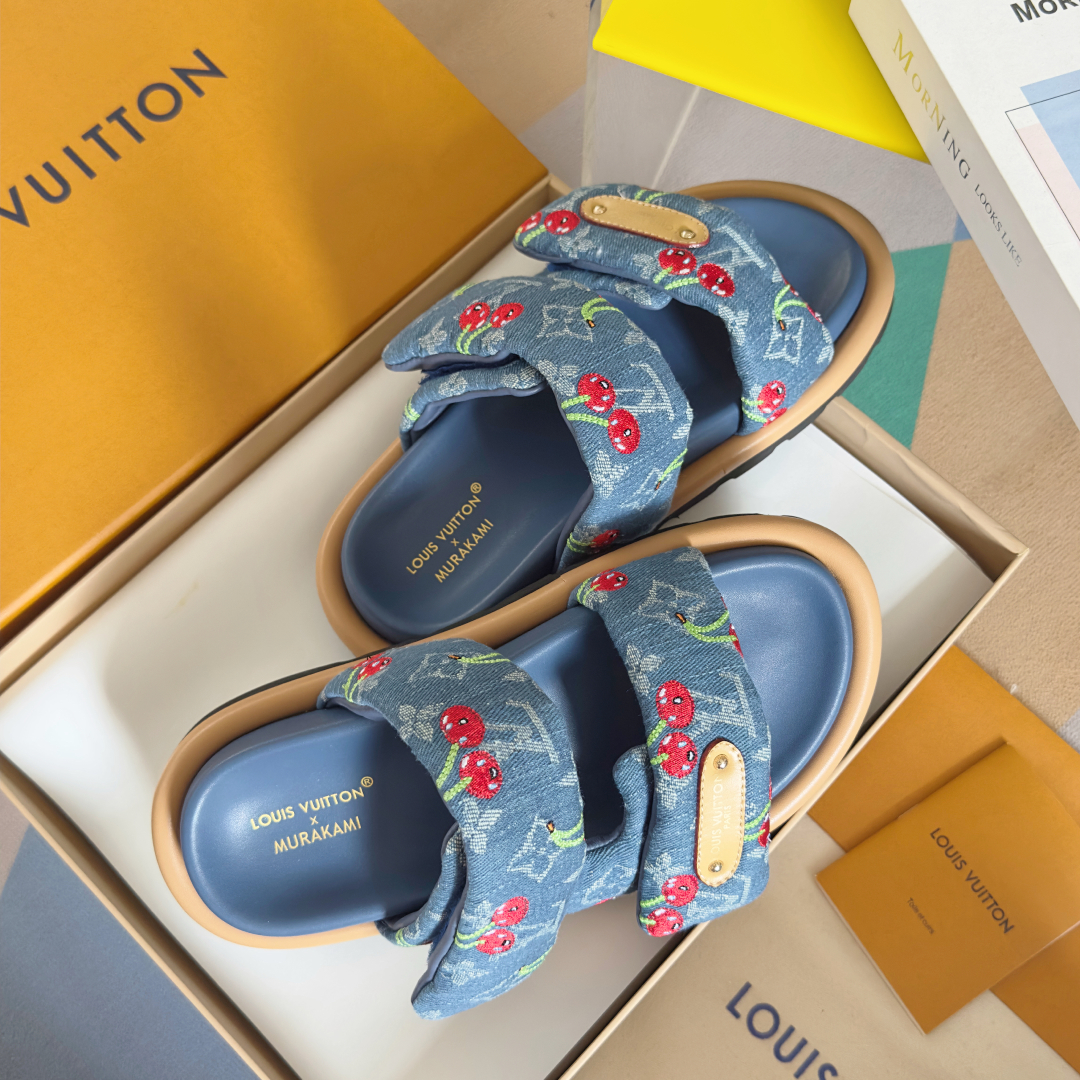 顶级版本LV x TM 路易威登 L家 驴牌Pool Pillow Comfort系列 魔术贴 老花 厚