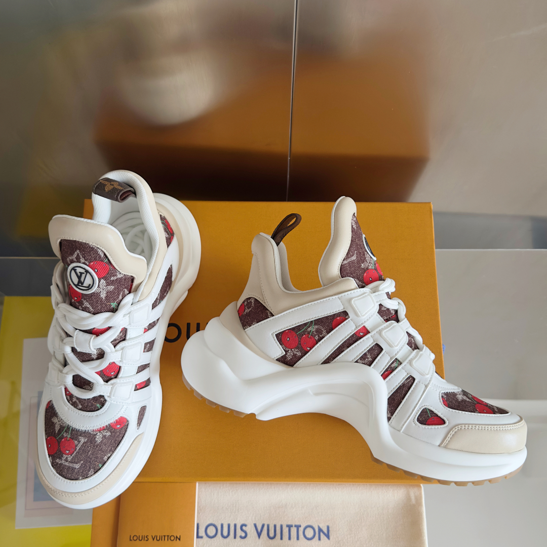 顶级版本：女款
LV x TM 路易威登 驴牌L家Archlight系列 经典 老爹鞋 半拖 拱桥 运动