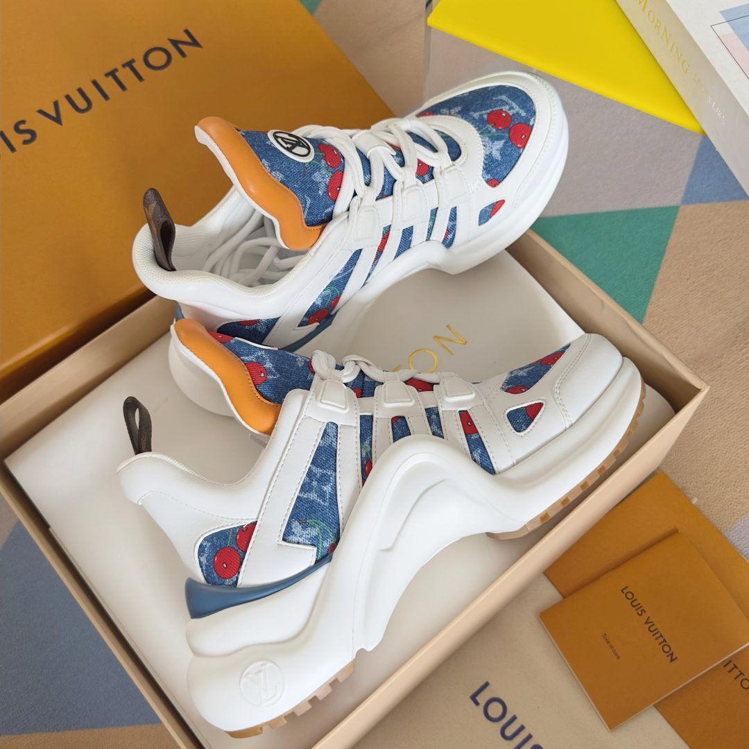 顶级版本：女款
LV x TM 路易威登 驴牌L家Archlight系列 经典 老爹鞋 半拖 拱桥 运动