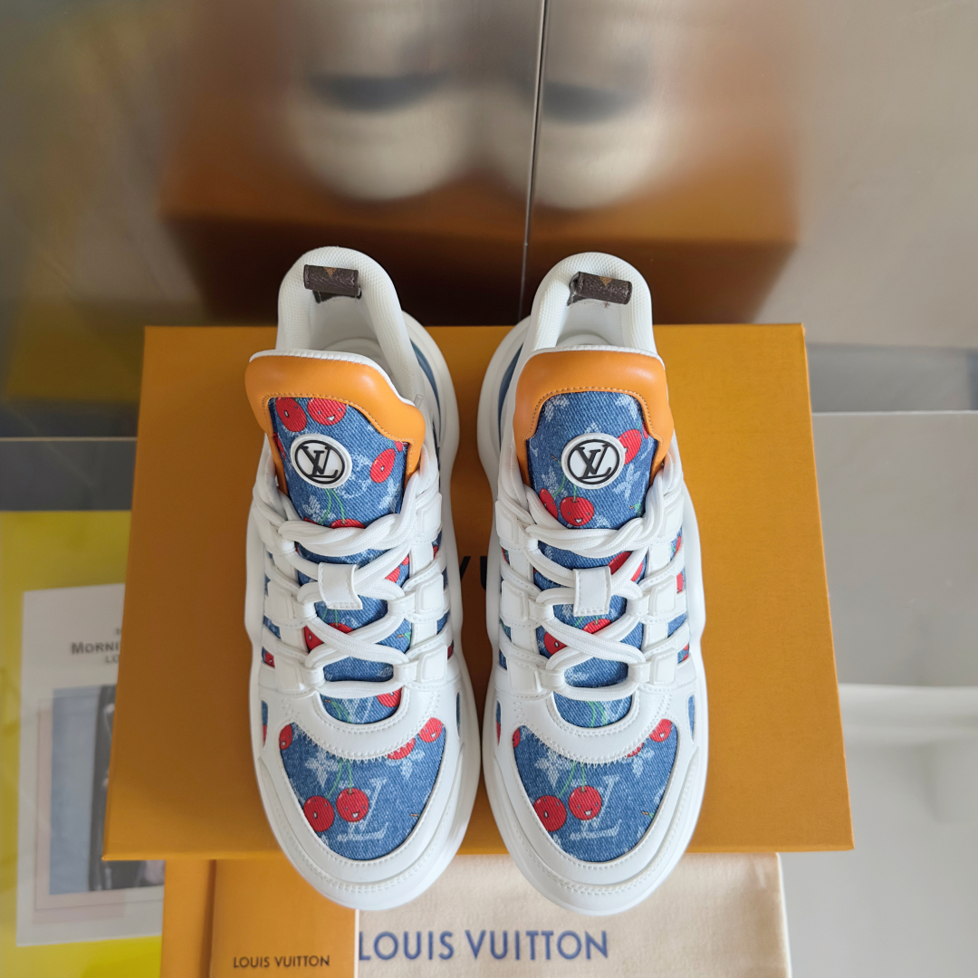 顶级版本：女款
LV x TM 路易威登 驴牌L家Archlight系列 经典 老爹鞋 半拖 拱桥 运动