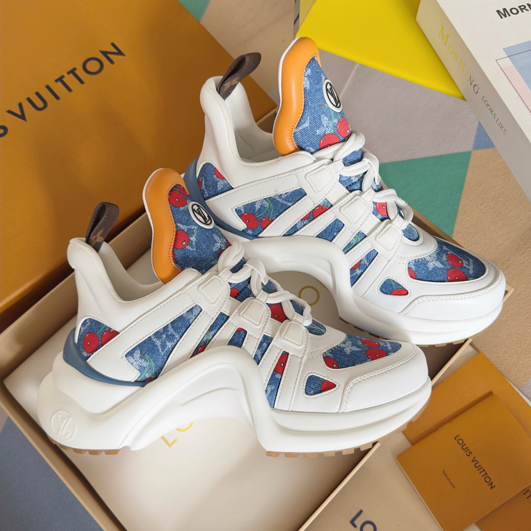 顶级版本：女款
LV x TM 路易威登 驴牌L家Archlight系列 经典 老爹鞋 半拖 拱桥 运动