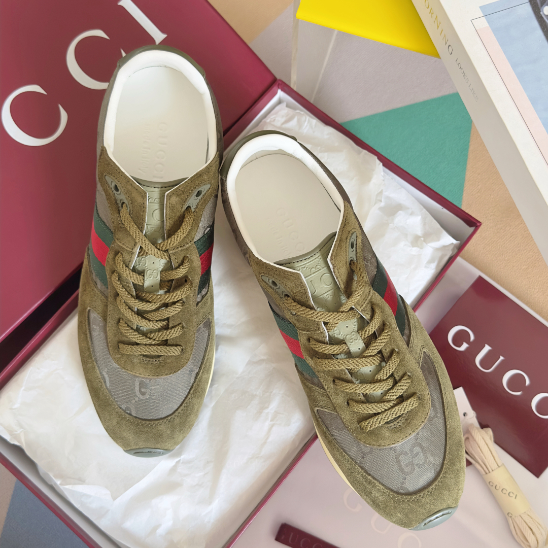 顶级版本：
Gucci古驰 最新 走秀款 Re-Motion系列 厚底 休闲 运动鞋 
原版购入开发 做