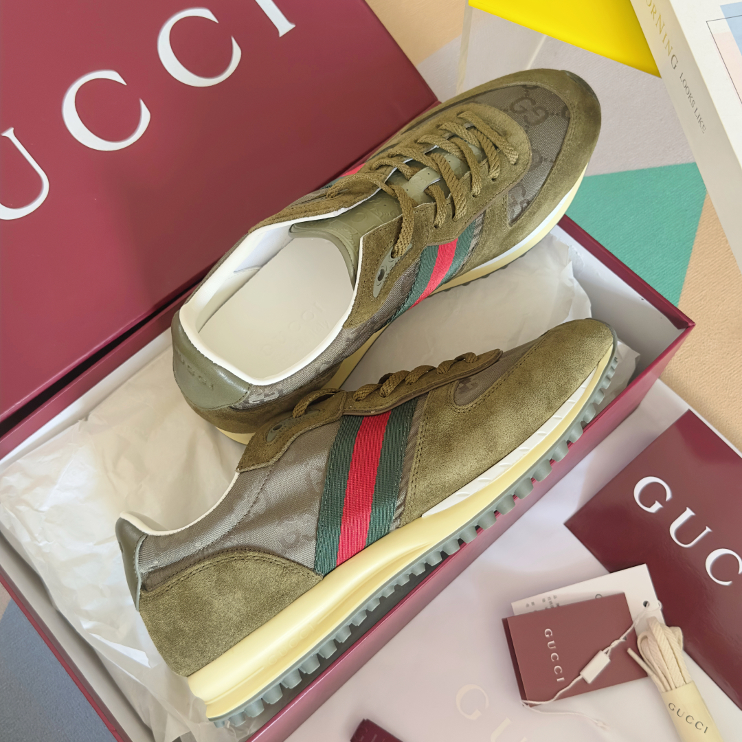 顶级版本：
Gucci古驰 最新 走秀款 Re-Motion系列 厚底 休闲 运动鞋 
原版购入开发 做