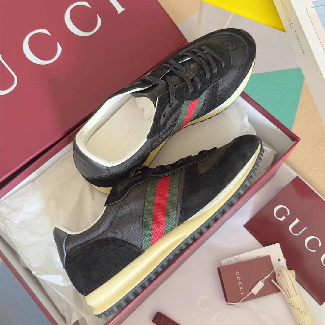 顶级版本：
Gucci古驰 最新 走秀款 Re-Motion系列 厚底 休闲 运动鞋 
原版购入开发 做