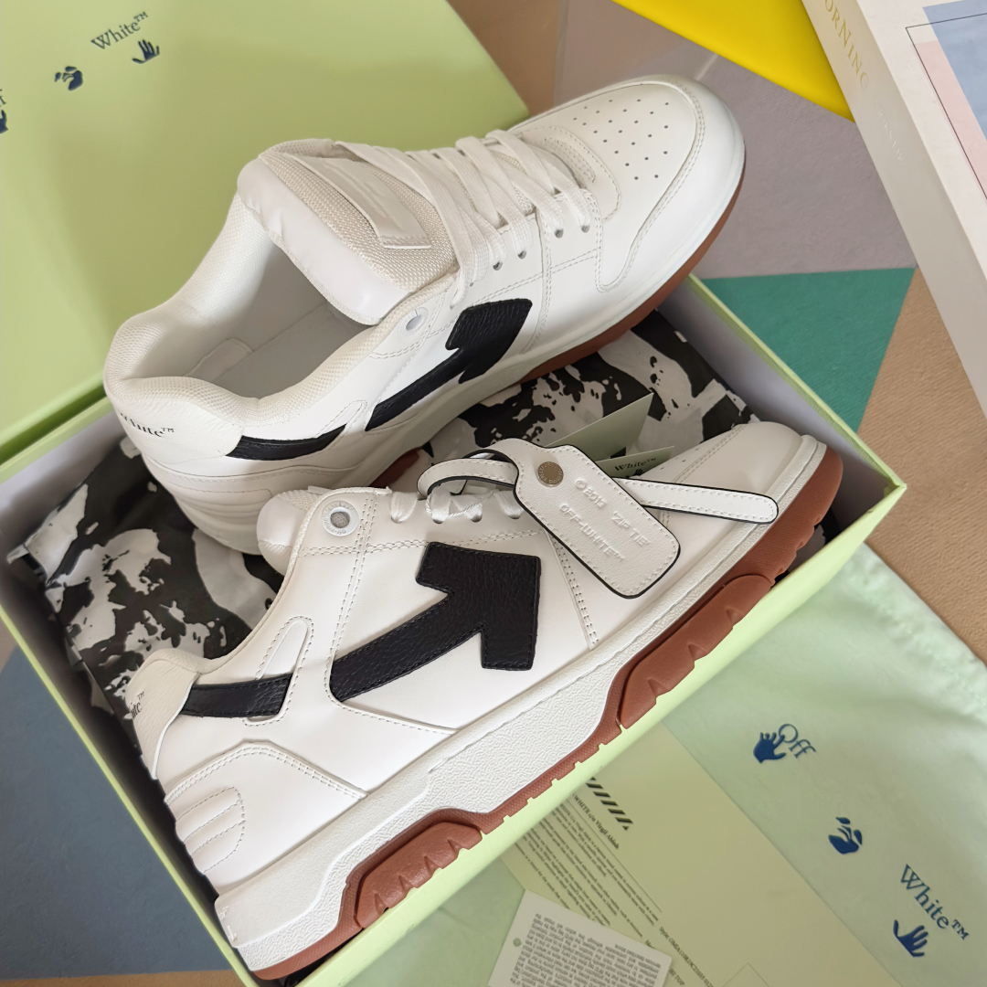 顶级版本：情侣款
Off-White™最新Out Of Office系列 情侣款 厚底 箭头 休闲 运动