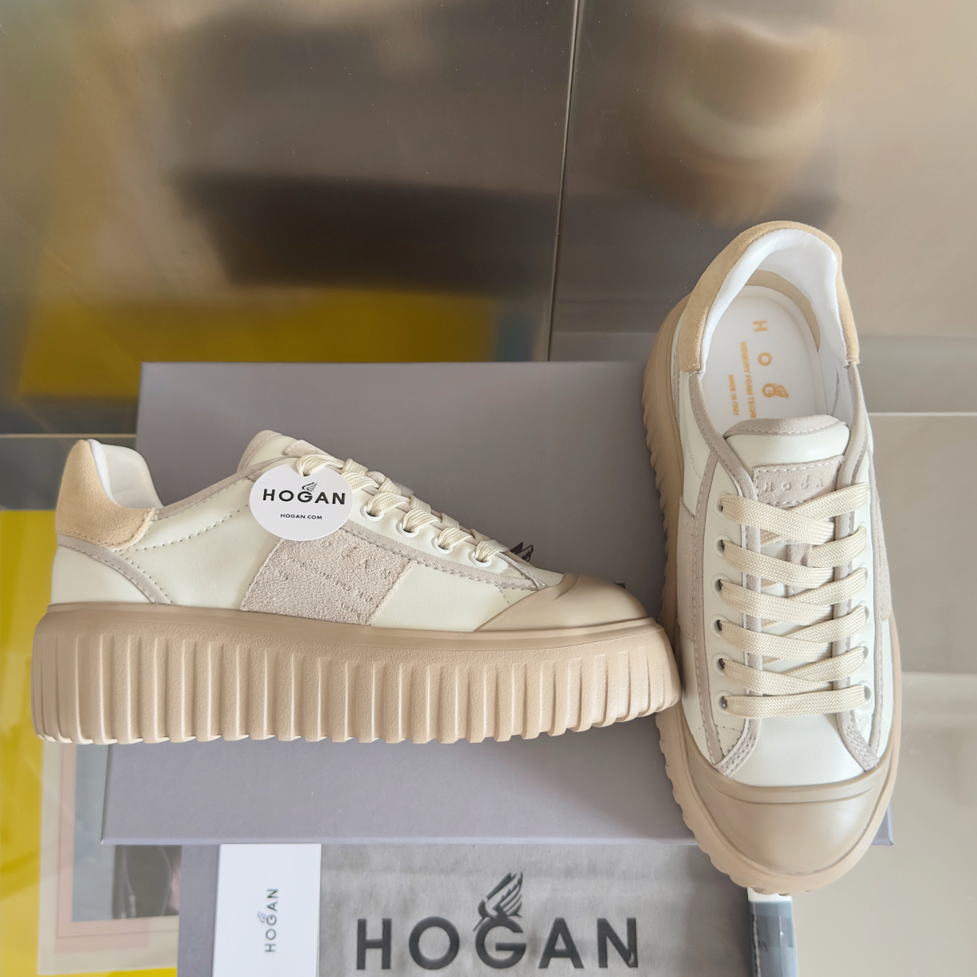 顶级版本：
HOGAN霍根 新款H-STRIPES系列 厚底 饼干鞋 情侣款 休闲 运动鞋
原版购入开发