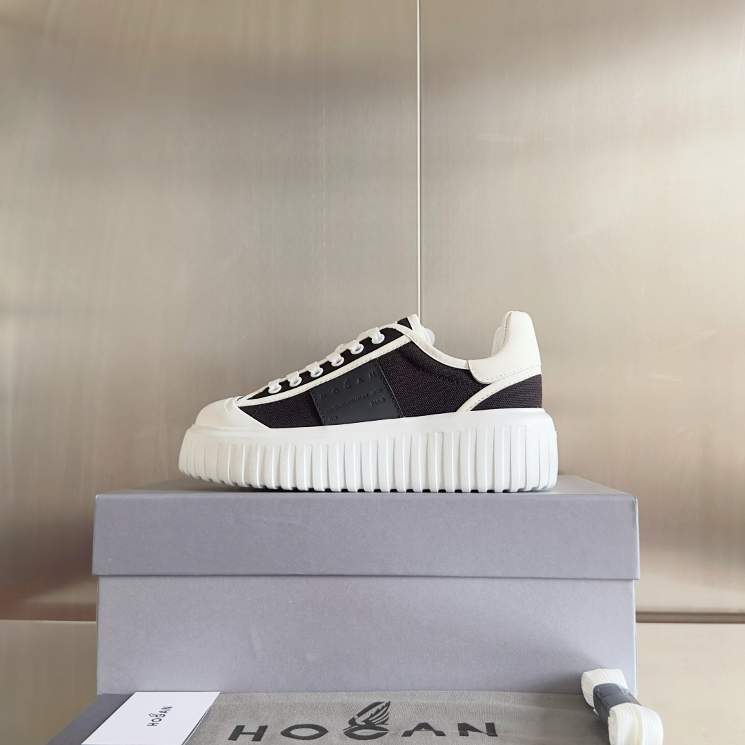 顶级版本：情侣款
HOGAN霍根 新款H-STRIPES系列 厚底 饼干鞋 情侣款 休闲 运动鞋
原版购