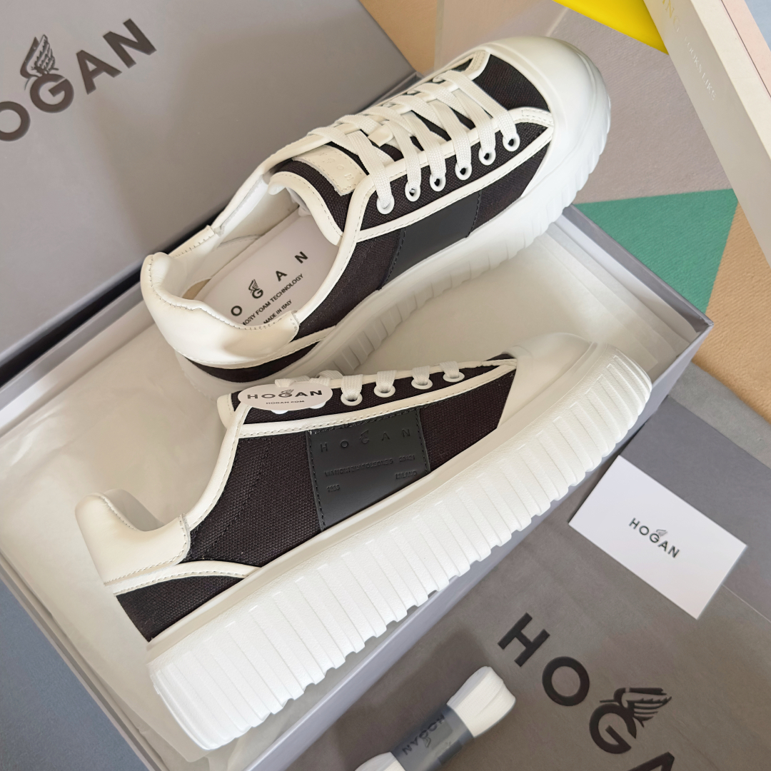顶级版本：情侣款
HOGAN霍根 新款H-STRIPES系列 厚底 饼干鞋 情侣款 休闲 运动鞋
原版购