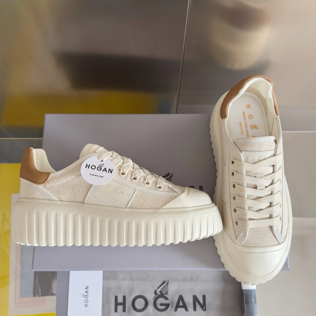 顶级版本：情侣款
HOGAN霍根 新款H-STRIPES系列 厚底 饼干鞋 情侣款 休闲 运动鞋
原版购