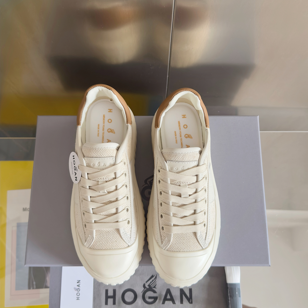 顶级版本：情侣款
HOGAN霍根 新款H-STRIPES系列 厚底 饼干鞋 情侣款 休闲 运动鞋
原版购