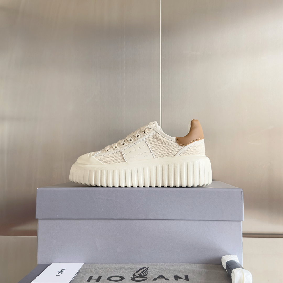 顶级版本：情侣款
HOGAN霍根 新款H-STRIPES系列 厚底 饼干鞋 情侣款 休闲 运动鞋
原版购