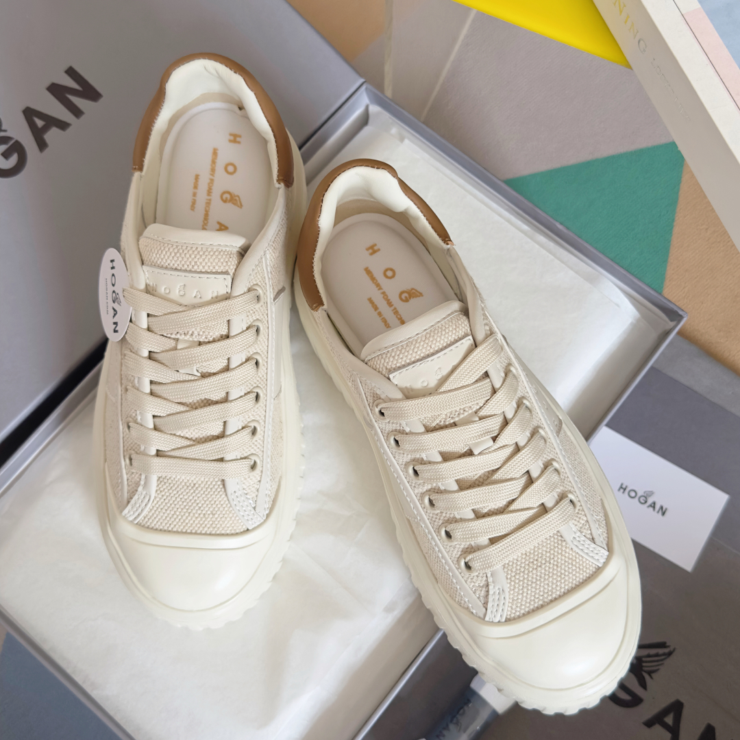 顶级版本：情侣款
HOGAN霍根 新款H-STRIPES系列 厚底 饼干鞋 情侣款 休闲 运动鞋
原版购
