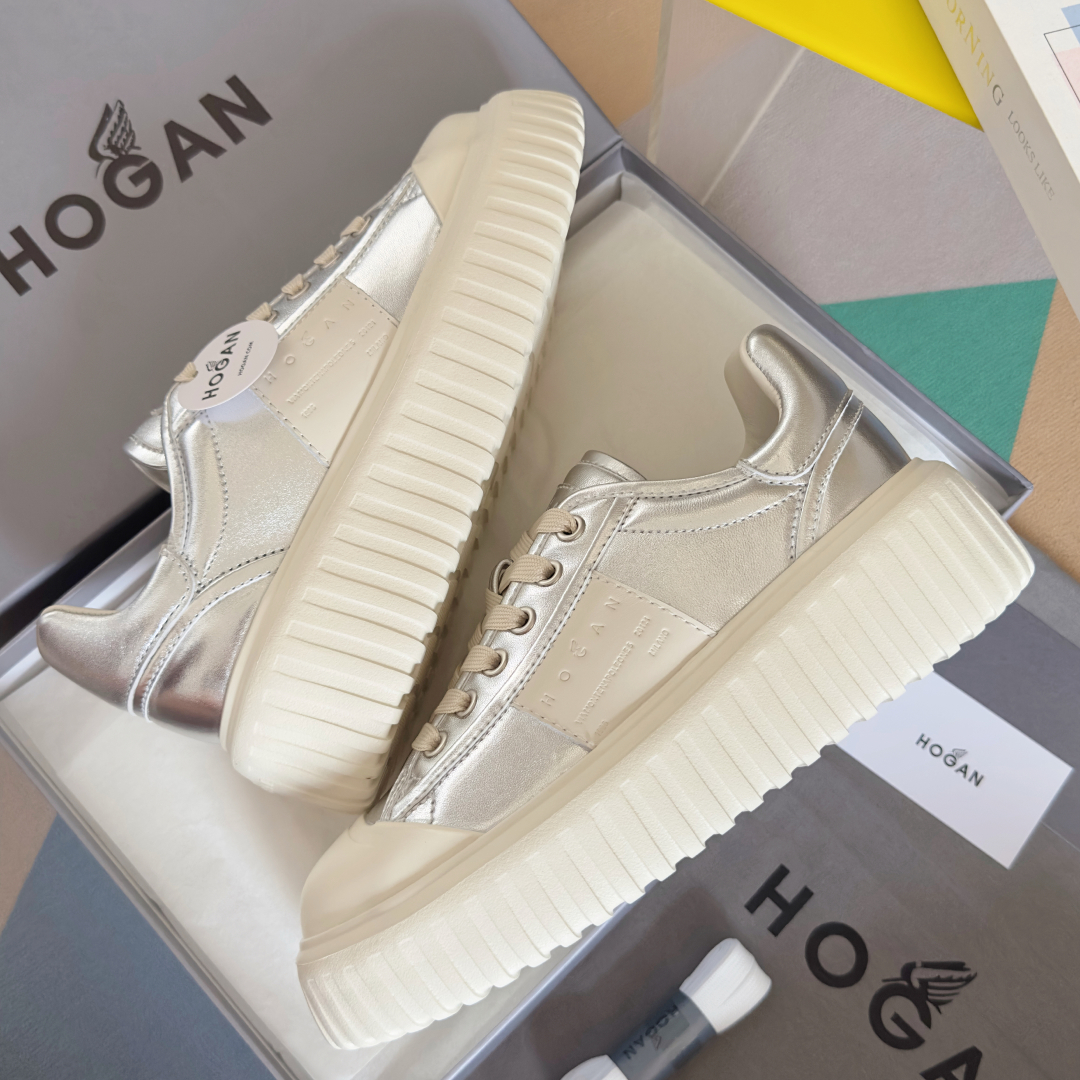 顶级版本：
HOGAN霍根 新款H-STRIPES系列 厚底 饼干鞋 情侣款 休闲 运动鞋
原版购入开发