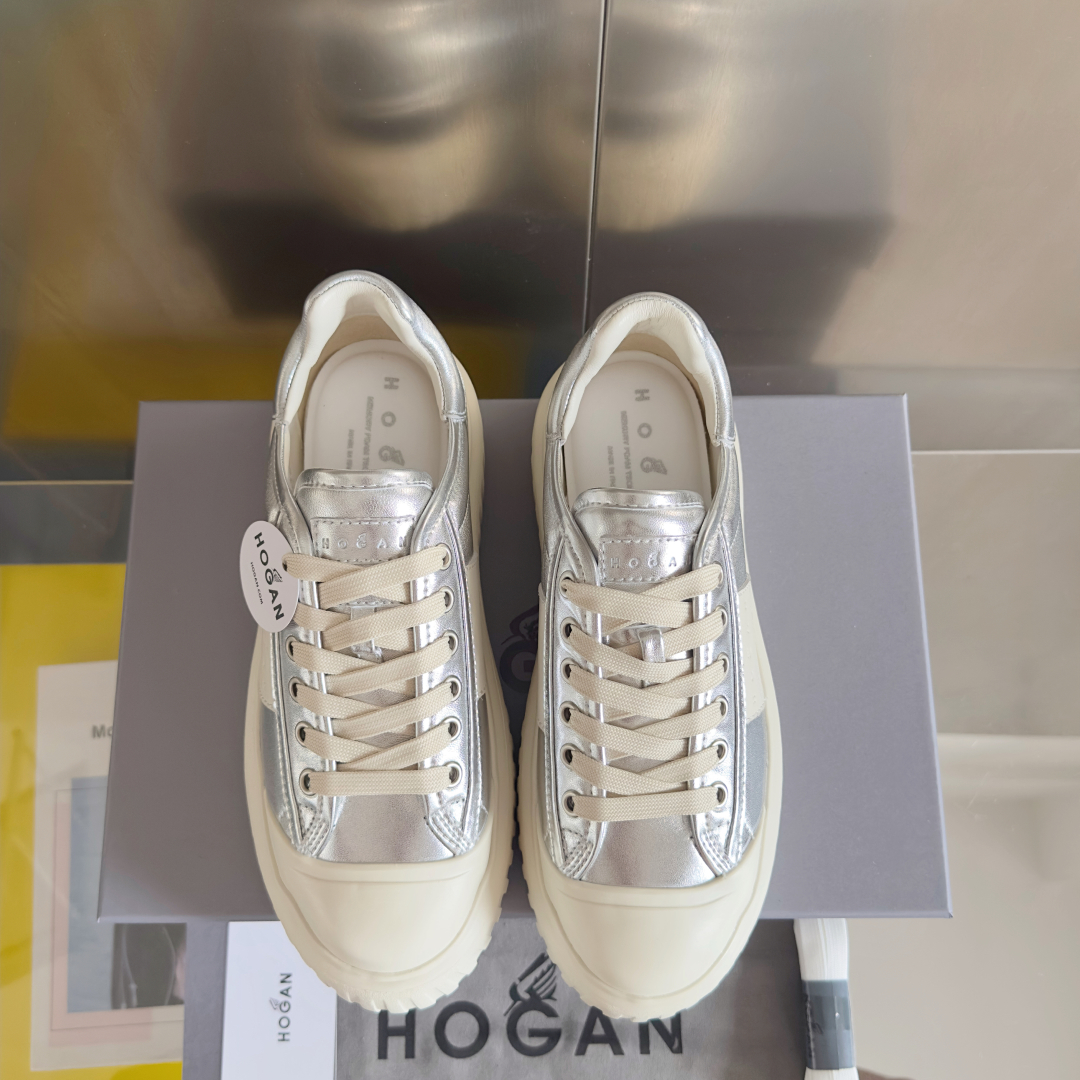 顶级版本：
HOGAN霍根 新款H-STRIPES系列 厚底 饼干鞋 情侣款 休闲 运动鞋
原版购入开发
