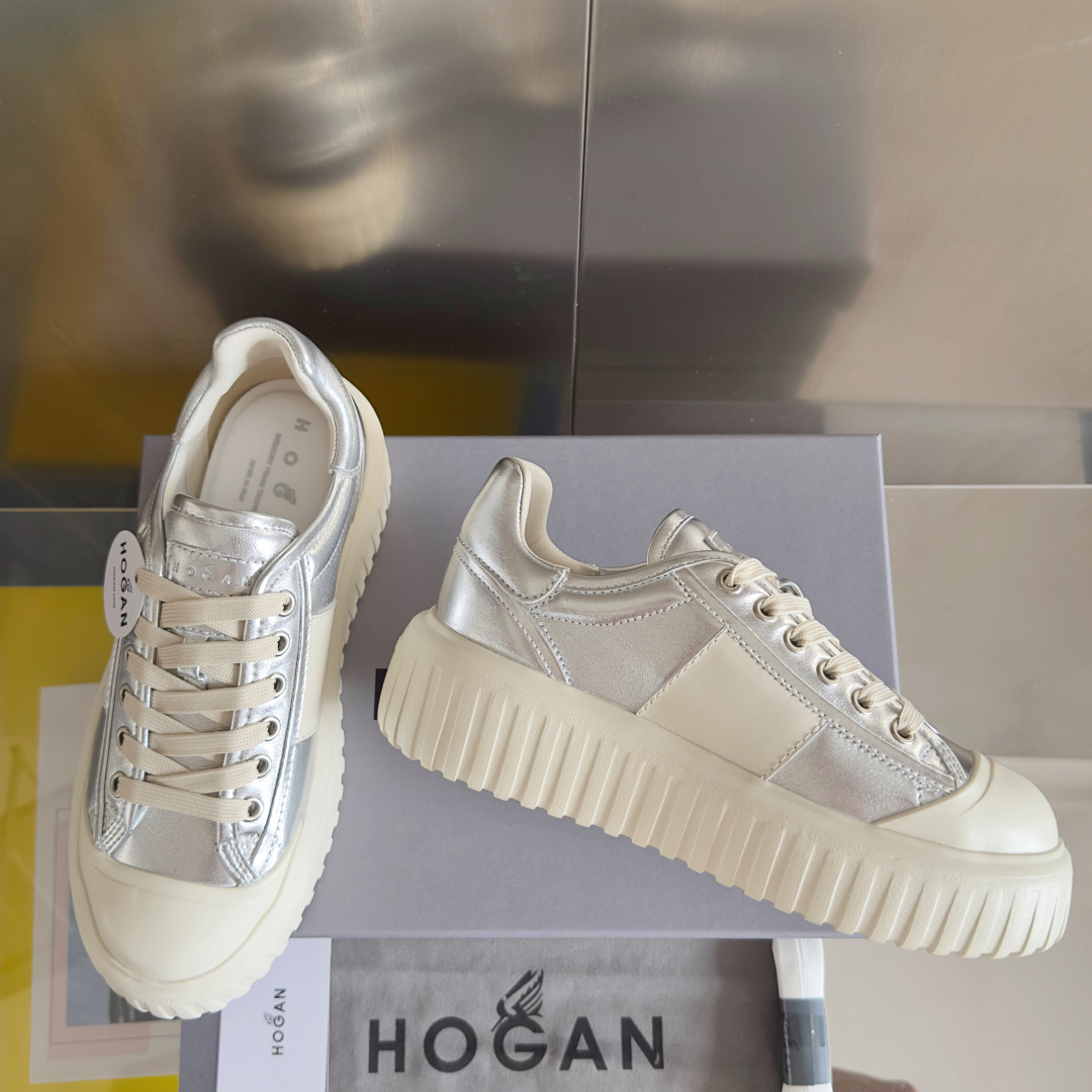 顶级版本：
HOGAN霍根 新款H-STRIPES系列 厚底 饼干鞋 情侣款 休闲 运动鞋
原版购入开发
