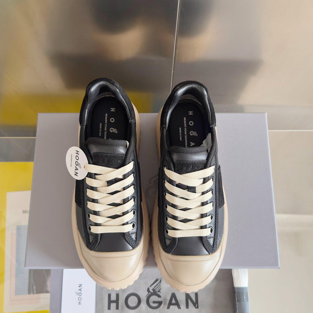 顶级版本：
HOGAN霍根 新款H-STRIPES系列 厚底 饼干鞋 情侣款 休闲 运动鞋
原版购入开发