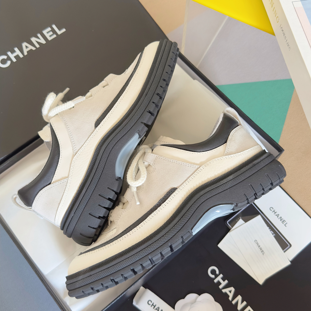 顶级版本：女款
Chanel 香奈儿 25C 中古风 厚底 休闲鞋 运动鞋
原版购入开发 做货 小香 C