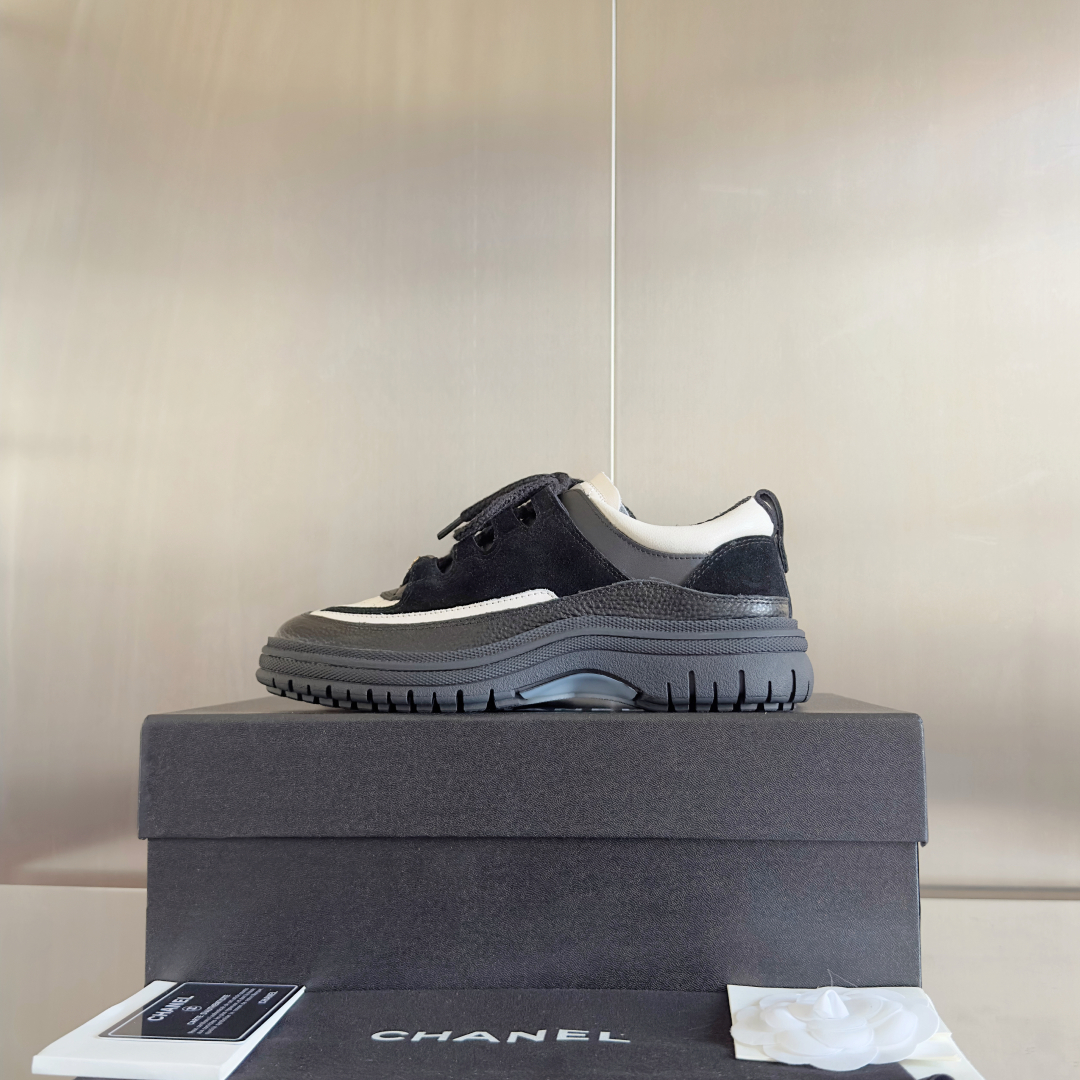 顶级版本：女款
Chanel 香奈儿 25C 中古风 厚底 休闲鞋 运动鞋
原版购入开发 做货 小香 C