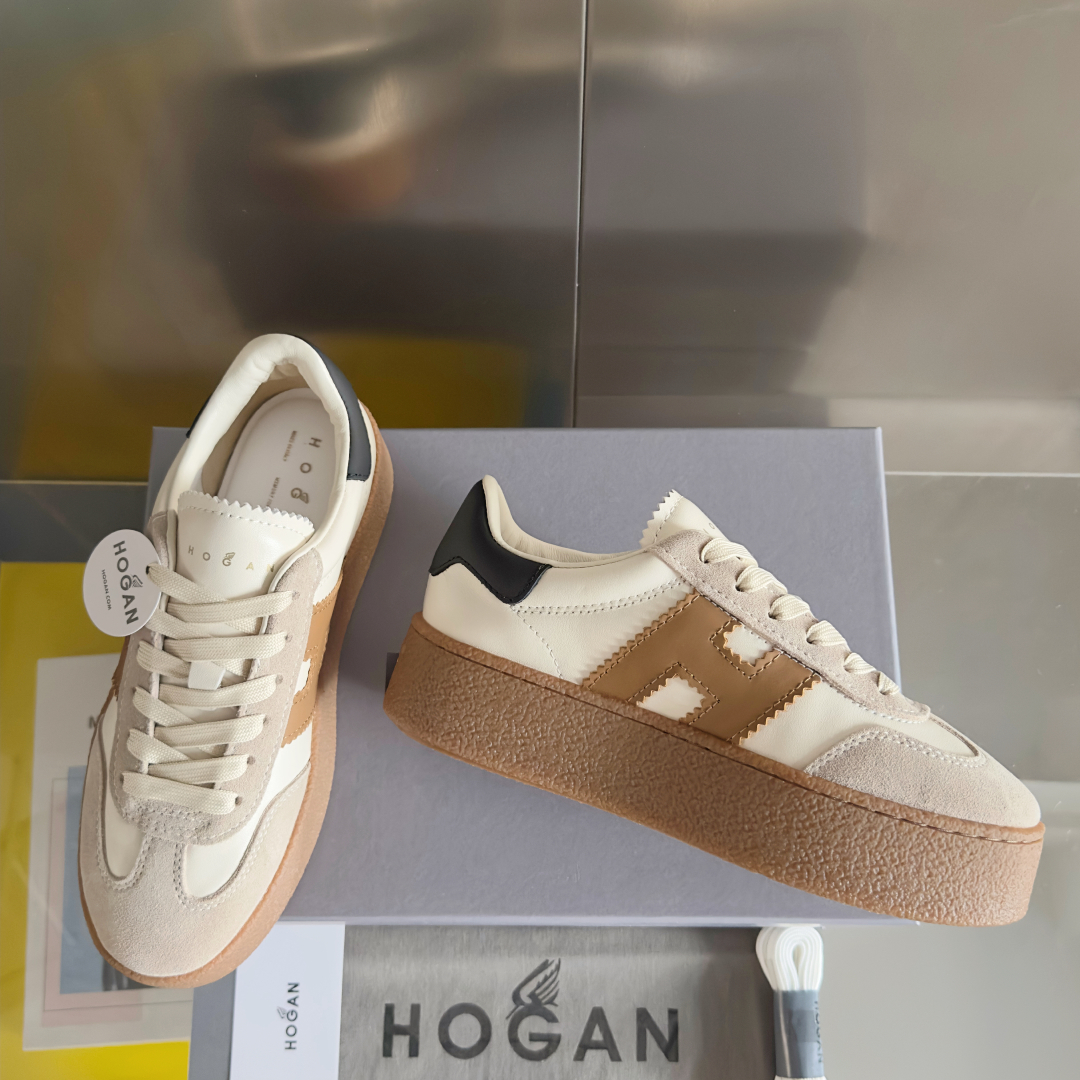 顶级版本：女款
Hogan霍根 最新Platform系列H698 厚底 休闲 运动鞋 德训鞋
原版购入开