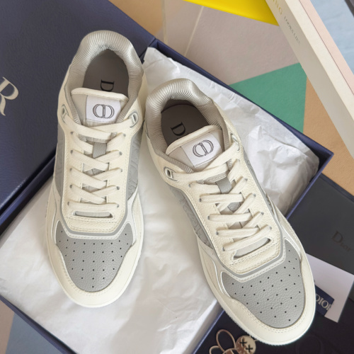 Dior B27 Low-Top Sneakers: Stylish Leather & Oblique Canvas Design, Comfortable Fit