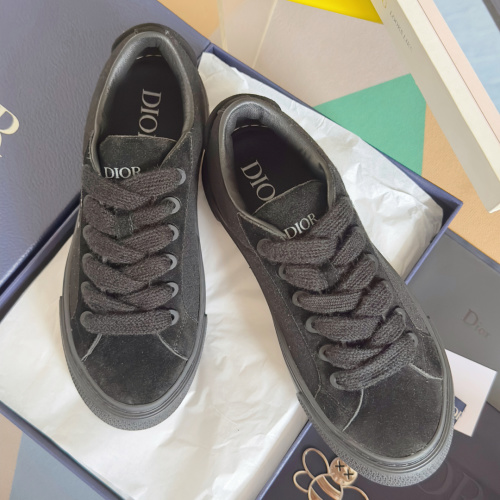 Dior B33 Spin Sneakers Unisex Casual Thick-Soled Skate Shoes - Black 1 Dior B33 Spin Sneakers Unisex Casual Thick-Soled Skate Shoes - Black