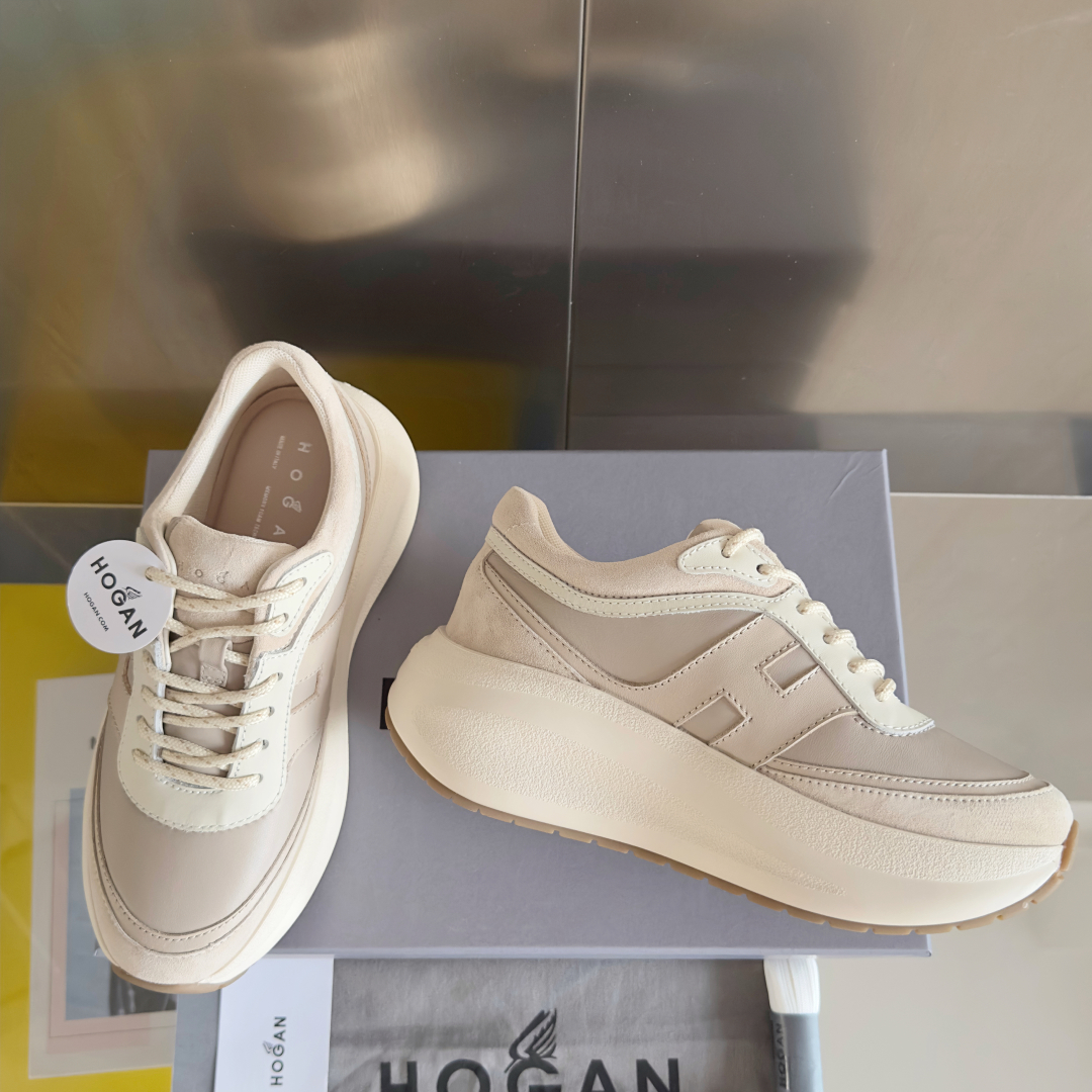 顶级版本：Hogan霍根 最新Chunky系列H696 厚底 小白鞋 休闲 运动鞋原版购入开发 做货 C