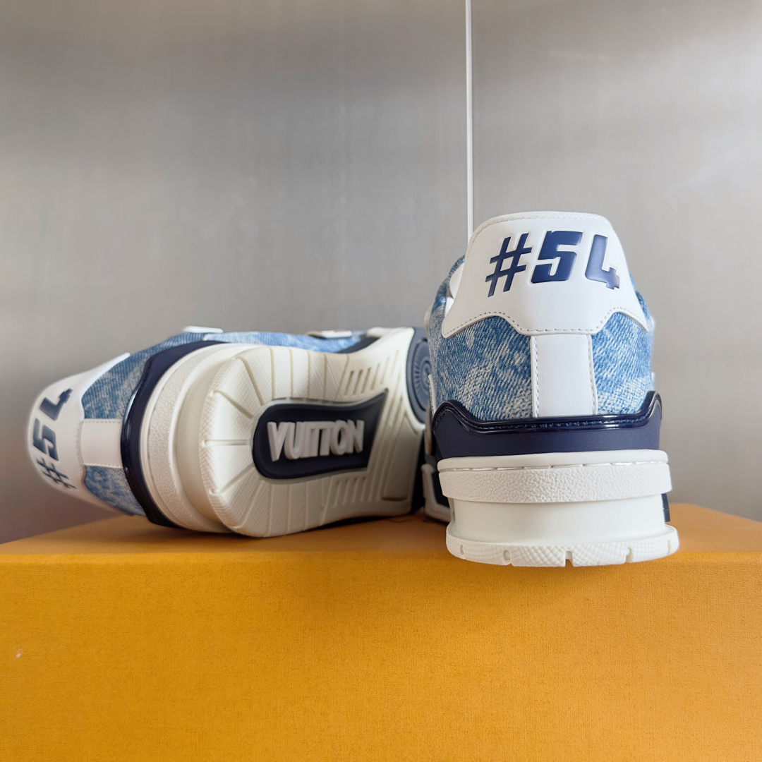 Louis Vuitton Trainer Sneakers: Monogram Denim, Cloud Design, Limited Edition 10 cmp i1764251903415 7374 0 8