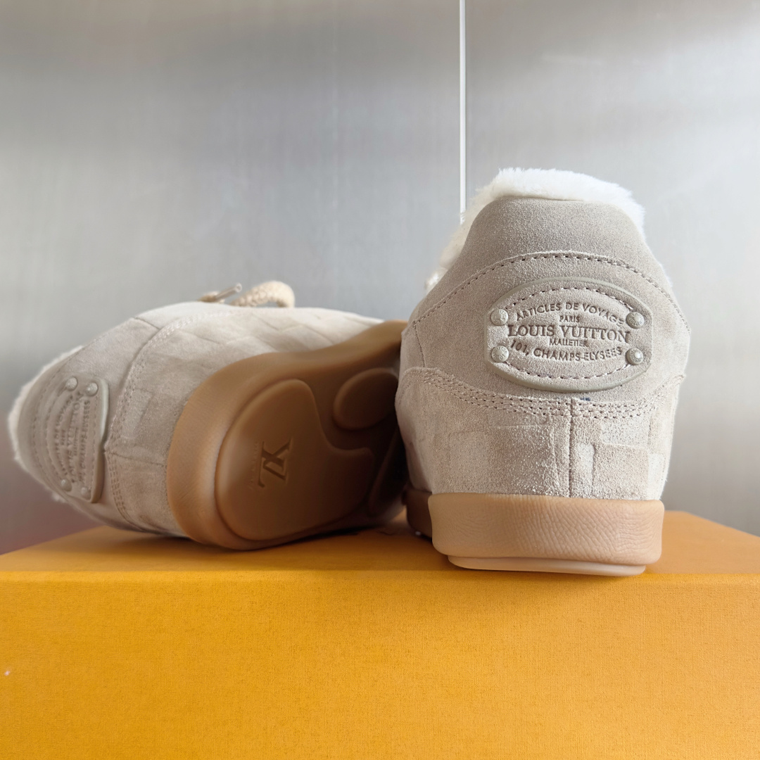 Louis Vuitton x Nigo Yeti Sneakers: Stylish Leather Lace-Up Shoes 10 cmp i1764252261649 6060 0 8