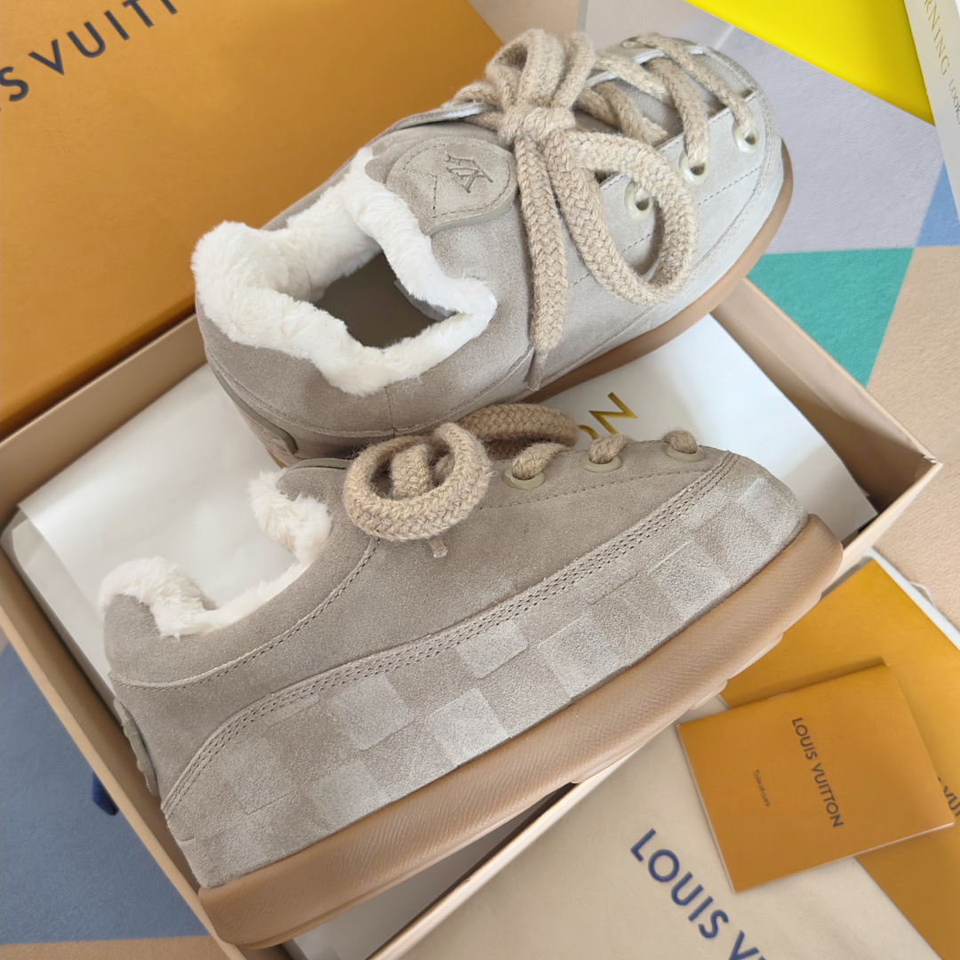 Louis Vuitton x Nigo Yeti Sneakers: Stylish Leather Lace-Up Shoes 5 cmp i1764252261668 8773 0 3
