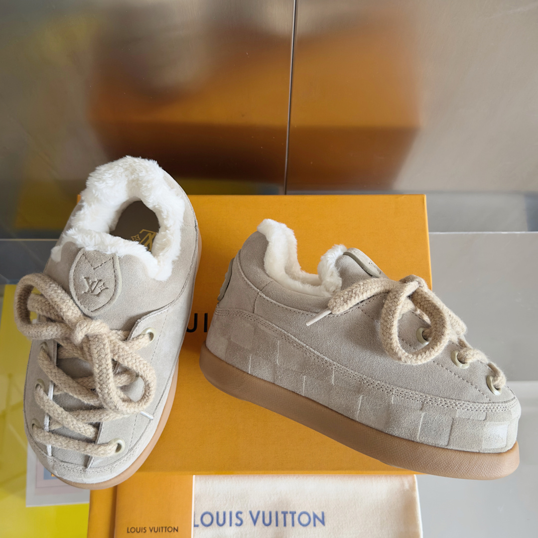 Louis Vuitton x Nigo Yeti Sneakers: Stylish Leather Lace-Up Shoes 4 cmp i1764252261785 3186 0 2