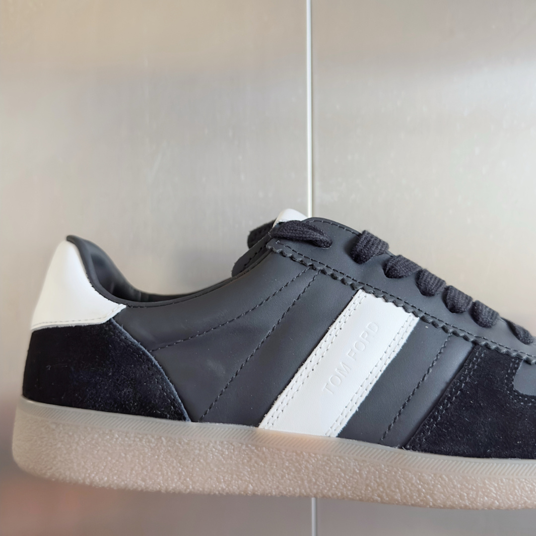 Tom Ford Black Low-Top Sneakers