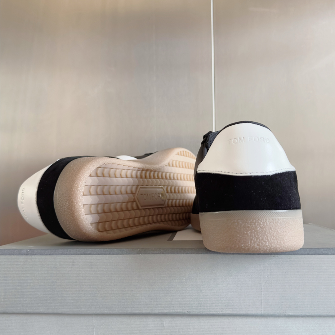 Tom Ford Black Low-Top Sneakers