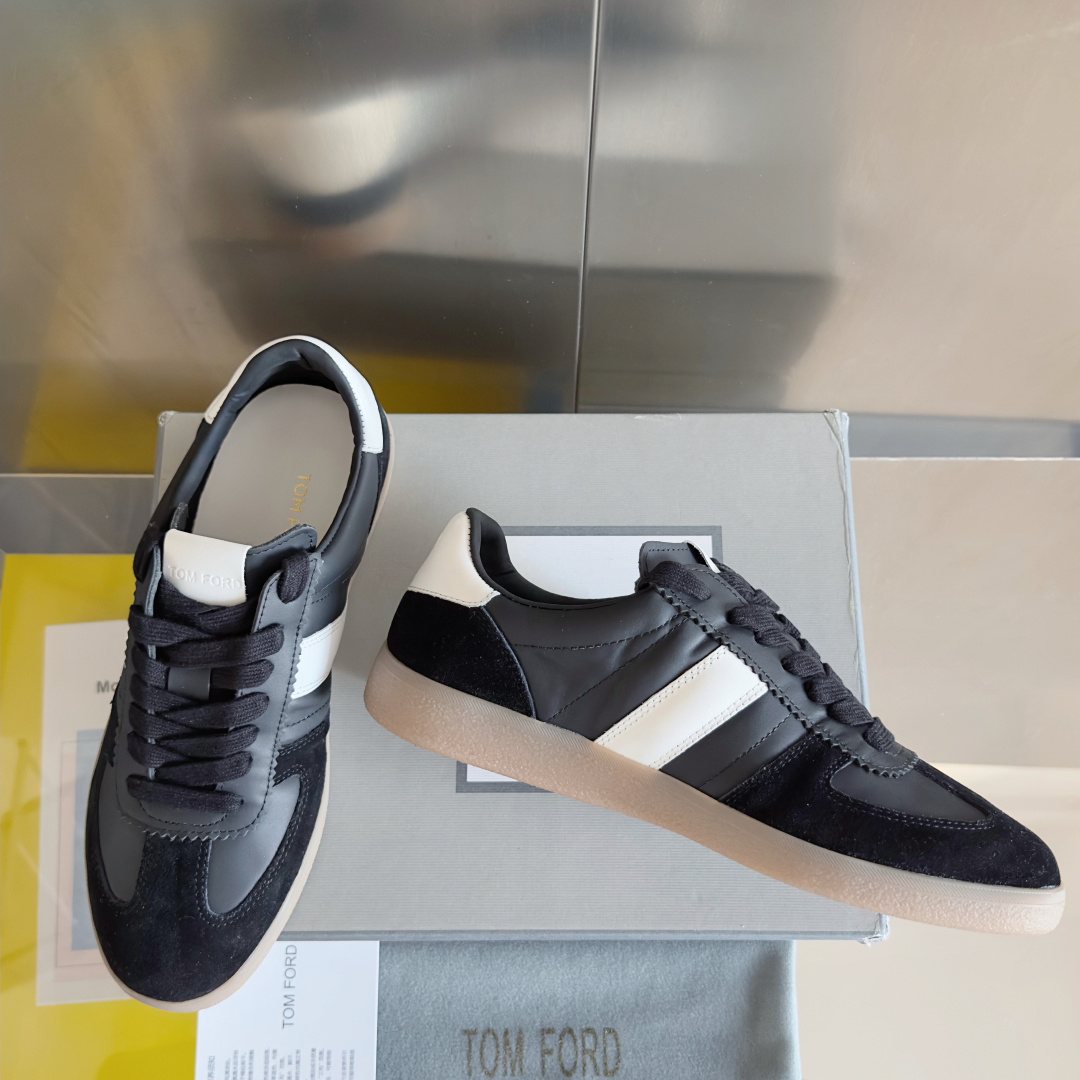 Tom Ford Black Low-Top Sneakers