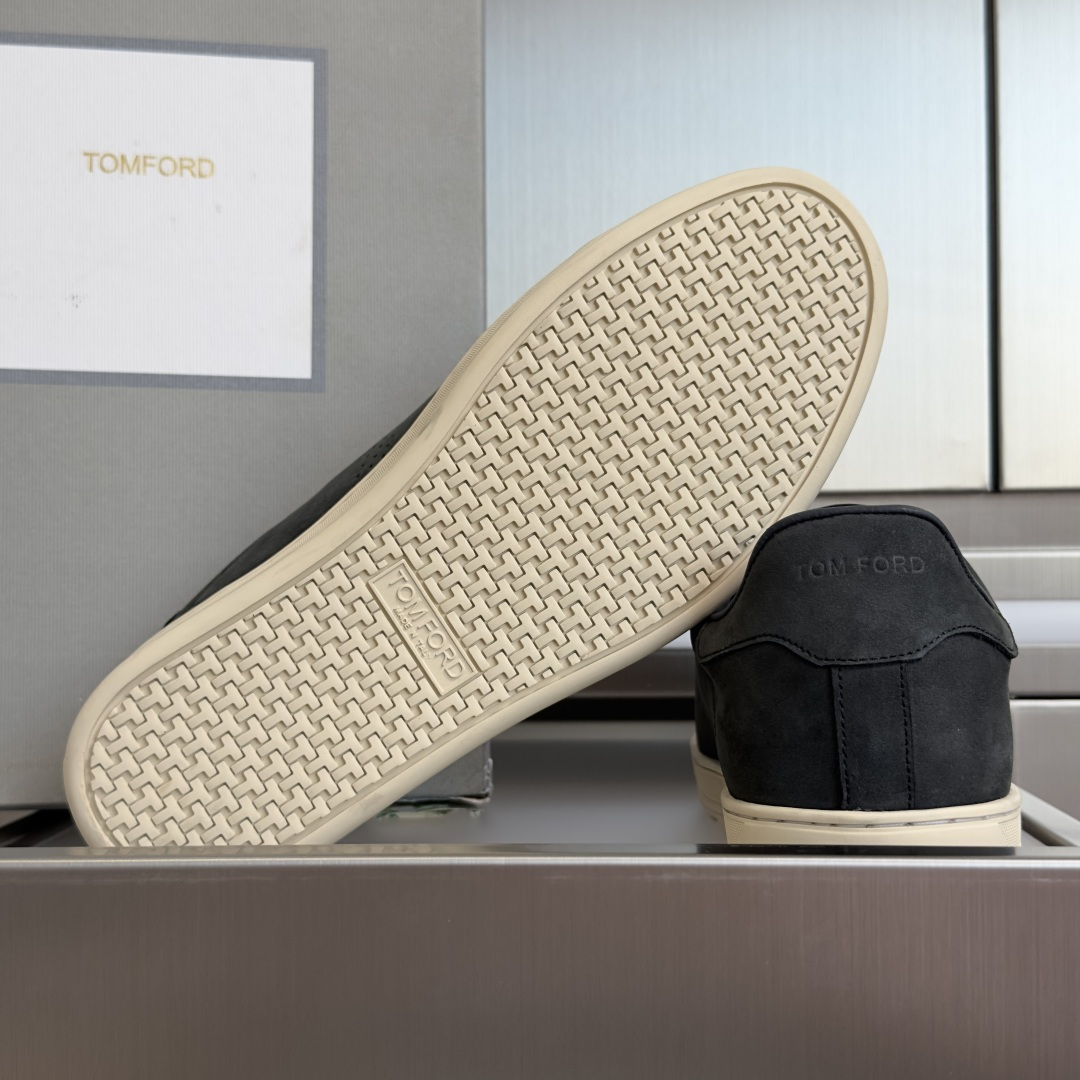 Dark Grey Perforated Low-Top Sneakers