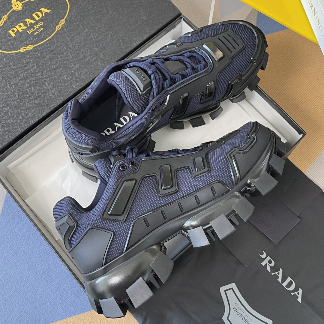 Prada Prada普拉达 P家 Cloudbust Thunder系列 齿轮 厚底 老爹鞋 休闲 运动鞋