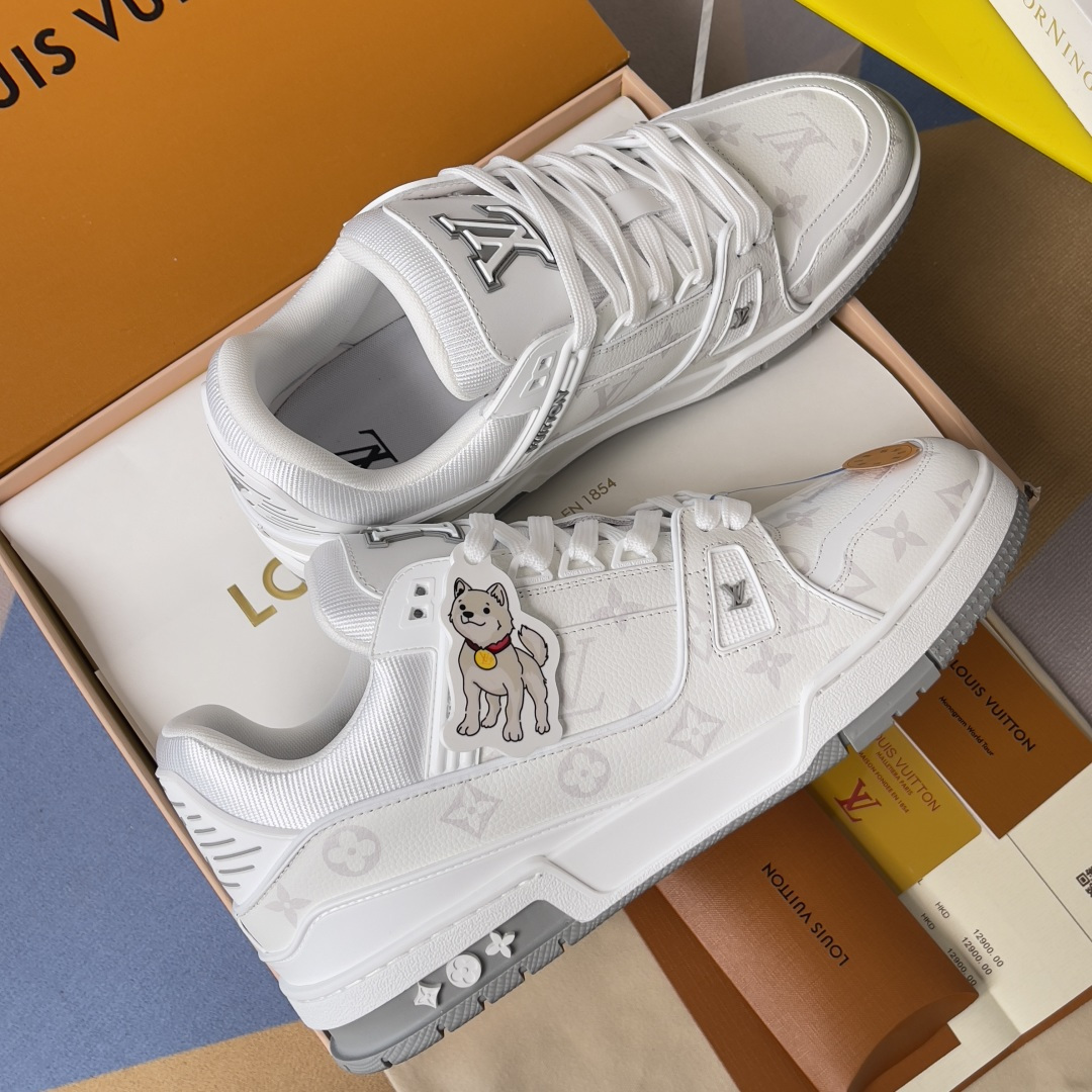 Louis Vuitton LV路易威登 驴牌 L家 Trainer系列 首尔限定 珍岛犬jindo小狗 休闲 运动鞋 滑板鞋 篮球鞋