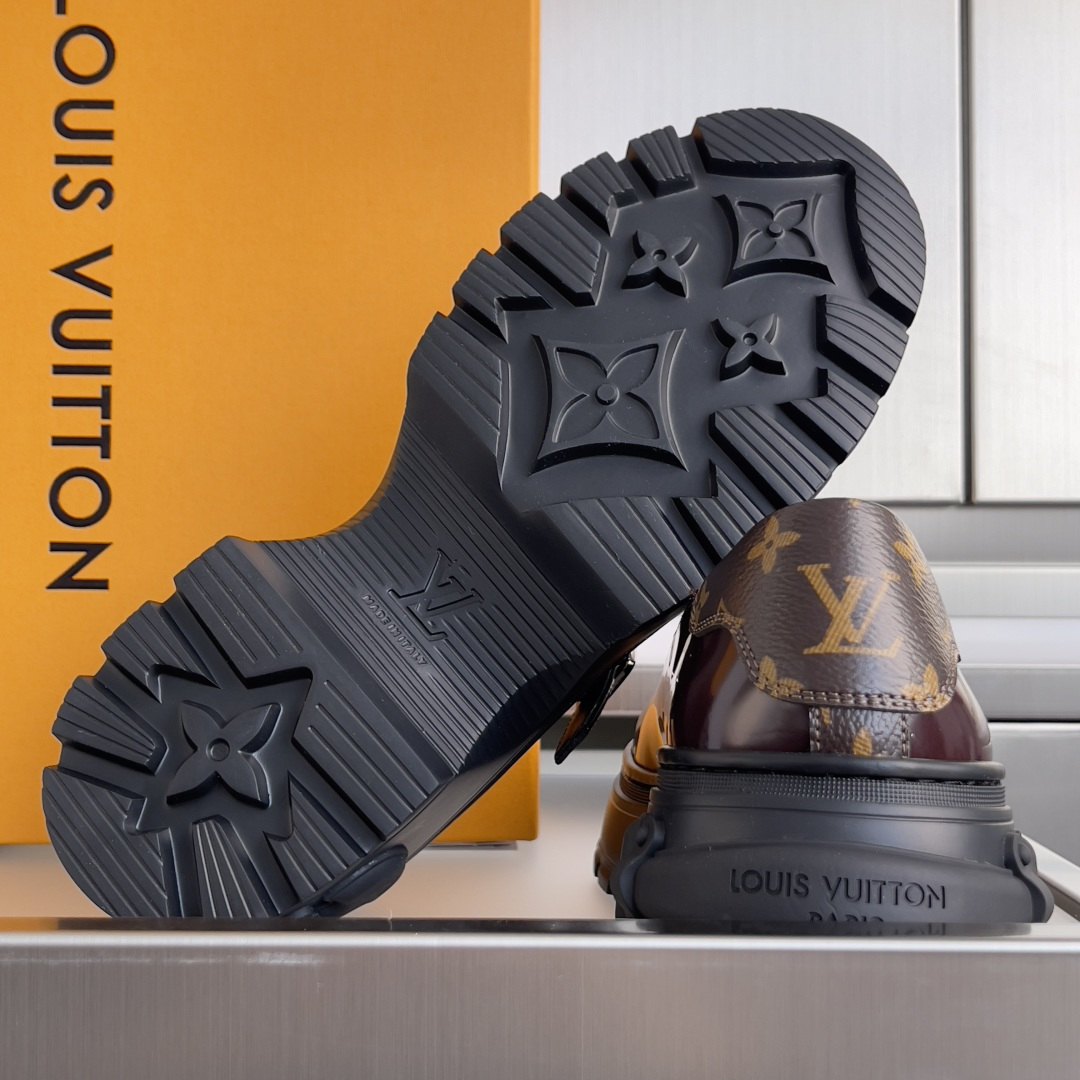 Louis Vuitton LV路易威登L家 驴牌 Squad系列 厚底 玛丽珍 乐福鞋 小皮鞋