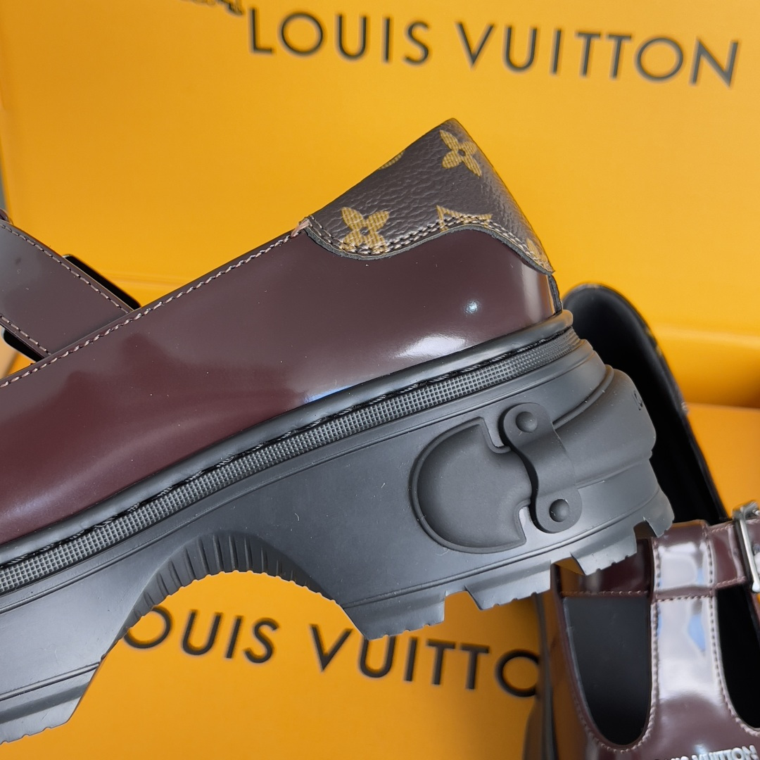 Louis Vuitton LV路易威登L家 驴牌 Squad系列 厚底 玛丽珍 乐福鞋 小皮鞋