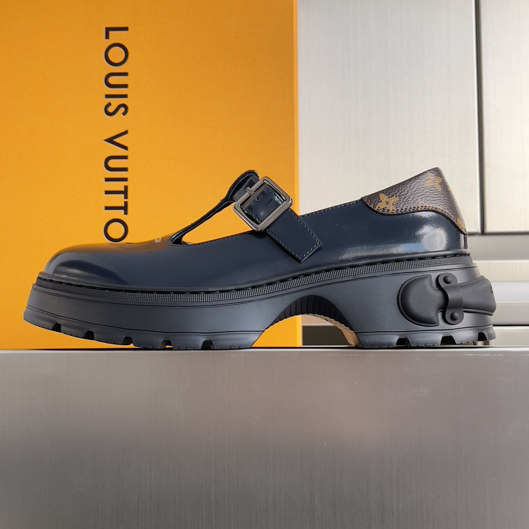 Louis Vuitton LV路易威登L家 驴牌 Squad系列 厚底 玛丽珍 乐福鞋 小皮鞋