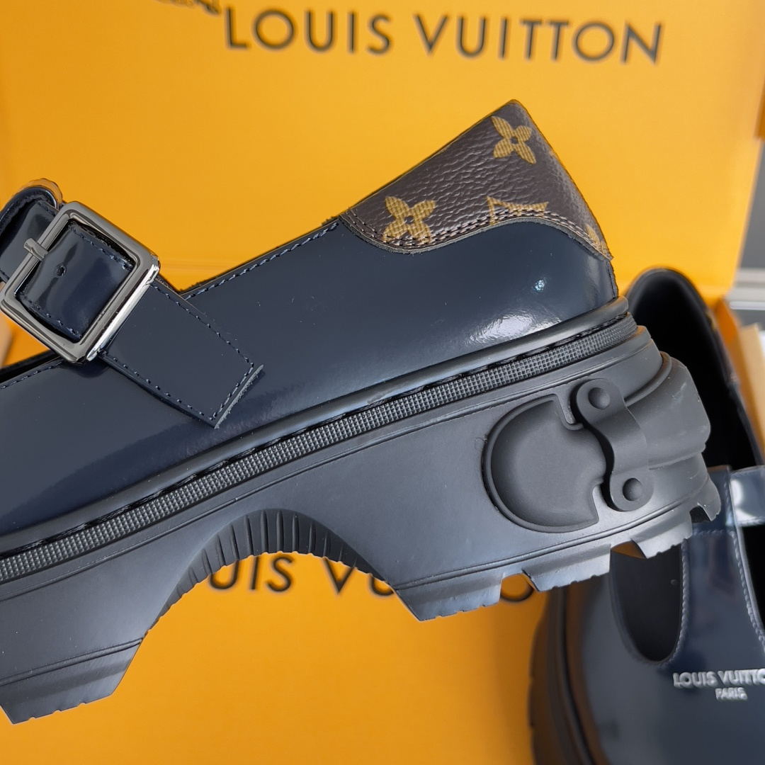 Louis Vuitton LV路易威登L家 驴牌 Squad系列 厚底 玛丽珍 乐福鞋 小皮鞋