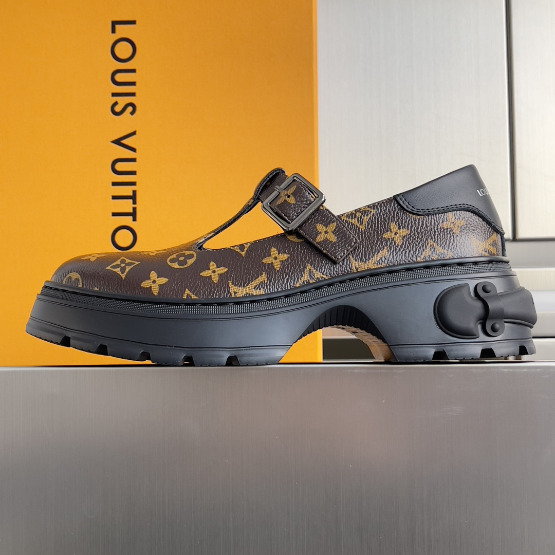 Louis Vuitton LV路易威登L家 驴牌 Squad系列 厚底 玛丽珍 乐福鞋 小皮鞋