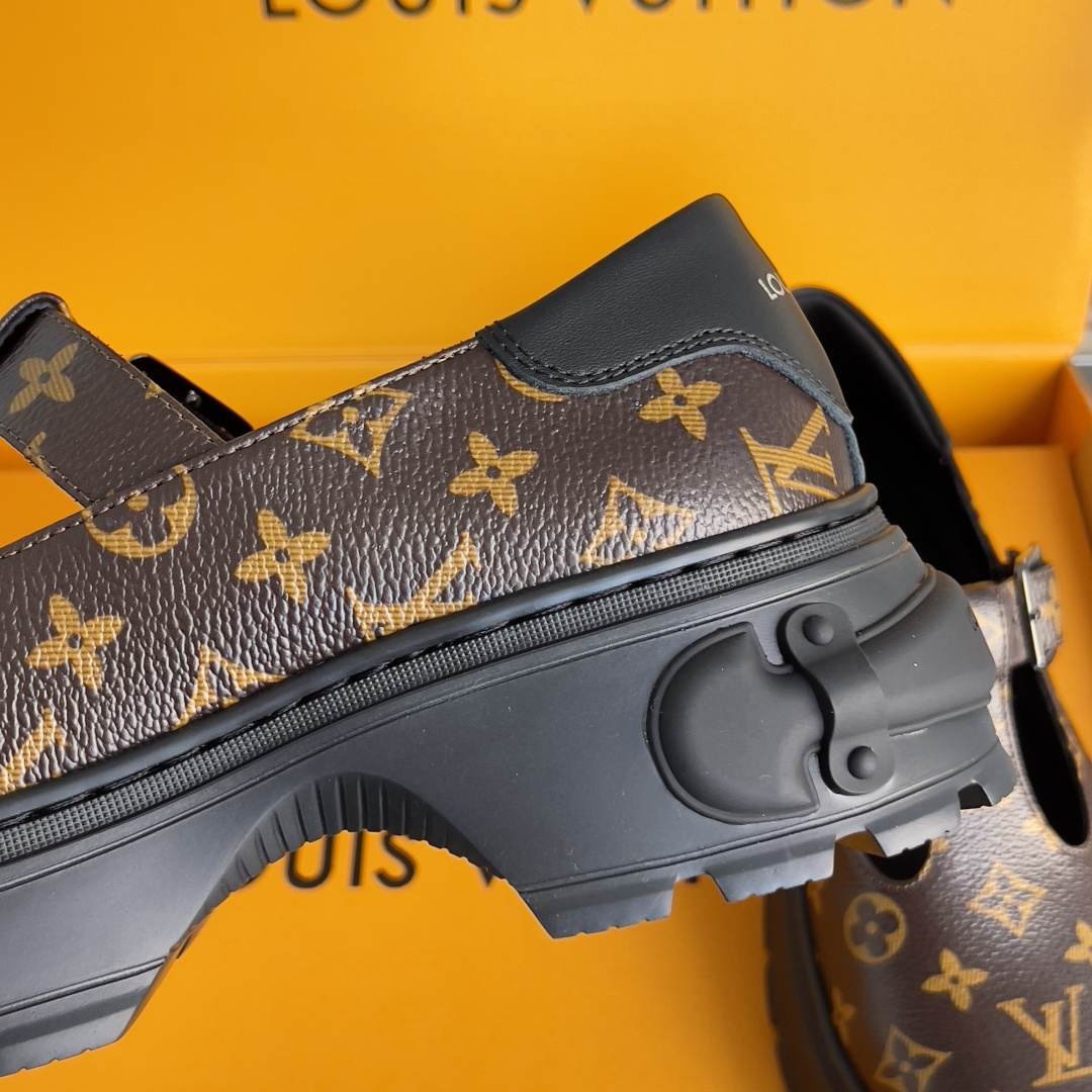 Louis Vuitton LV路易威登L家 驴牌 Squad系列 厚底 玛丽珍 乐福鞋 小皮鞋