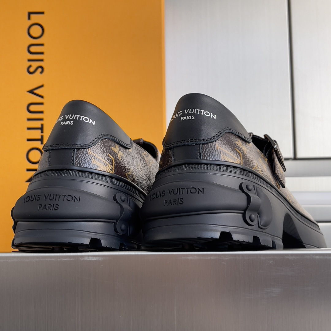 Louis Vuitton LV路易威登L家 驴牌 Squad系列 厚底 玛丽珍 乐福鞋 小皮鞋