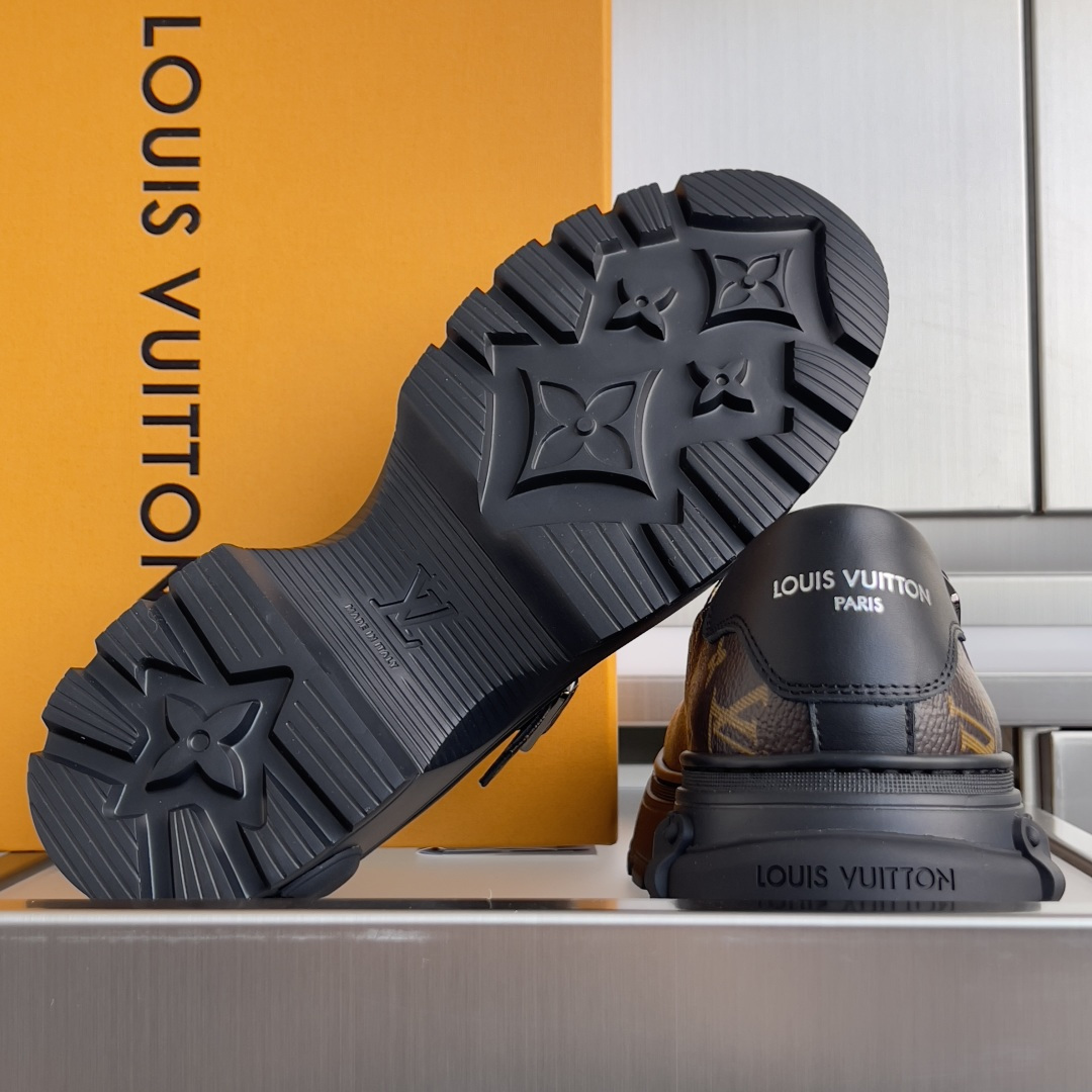 Louis Vuitton LV路易威登L家 驴牌 Squad系列 厚底 玛丽珍 乐福鞋 小皮鞋